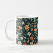 Einfaches Blumenmuster Kaffeetasse (Links)