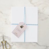 Einfaches Blush-Logo Kleidung Preis Geschenkanhänger (Mit Garn)