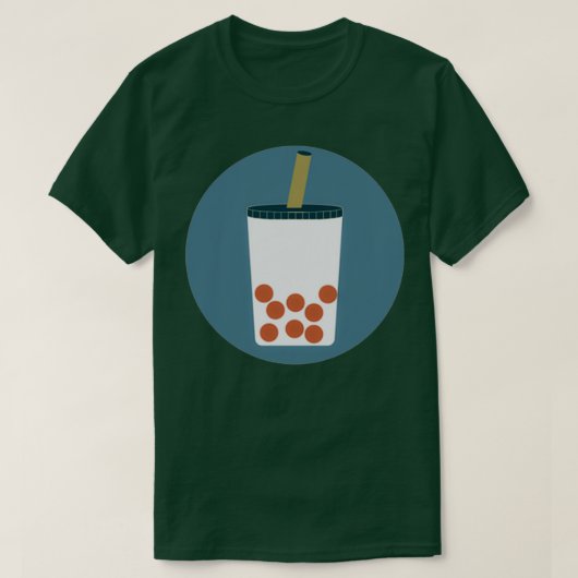 einfaches Boba Tee-Symbol T-Shirt (Design vorne)