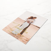 Einfaches Bold Date Foto Moderne Hochzeit Danke Folieneinladung (Gedreht)