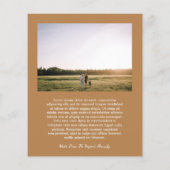 Einfaches Bold Typografy Foto Moderne Weihnachtska (Rückseite)