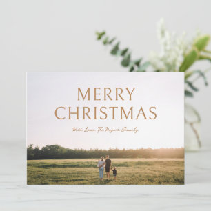 Einfaches Bold Typografy Foto Modernes Weihnachten