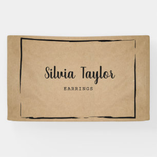 einfaches Bootpapier Ofenrahmen hinzufügen Logo Banner