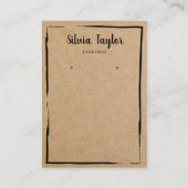 einfaches Bootpapier Ofenrahmen hinzufügen Logo Visitenkarte (Vorderseite)