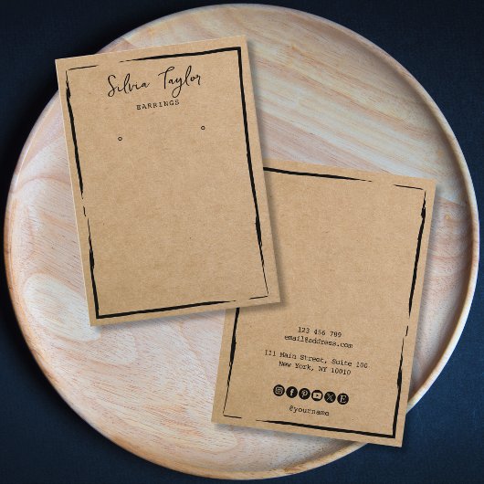 einfaches Bootpapier Ofenrahmen hinzufügen Logo Visitenkarte