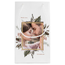 Einfaches botanisches Foto und Name Kleine Geschen Kleine Geschenktüte