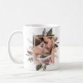 Einfaches botanisches Gerahmtes Foto Kaffeetasse (Links)