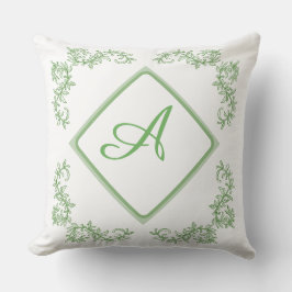 Einfaches botanisches Motiv Akzent Kissen
