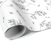 Einfaches botanisches Muster - elegantes Wrapping Geschenkpapier (Rolleneckpunkt)