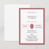 Einfaches braunes Brautparty Einladung (Vorne/Hinten)