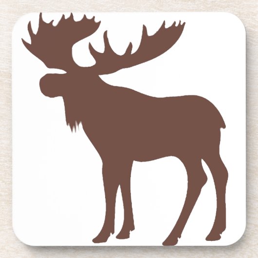 Einfaches Brautmoosesymbol Untersetzer (Vorderseite)