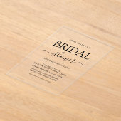 Einfaches Brautparty Acryleinladungen (Ablage )