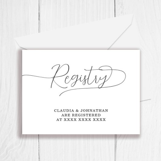 Einfaches Brautparty Begleitkarte