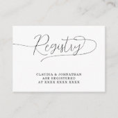 Einfaches Brautparty Begleitkarte (Vorderseite)