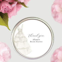 Einfaches Brautparty für Elementarweiße Hochzeitsk Geschenkanhänger