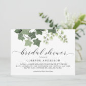 Einfaches Brautparty für Ivy und Fern Greenerity Einladung (Stehend Vorderseite)
