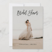 Einfaches Brautparty für moderne Fotos Einladung (Vorderseite)