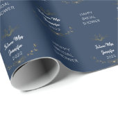 Einfaches Brautparty Geschenkpapier (Rolleneckpunkt)