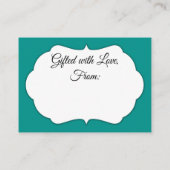 Einfaches Brautparty "No Wrapping Benötigt" Begleitkarte (Rückseite)