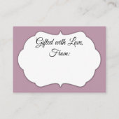 Einfaches Brautparty ohne Wrapping Begleitkarte (Rückseite)