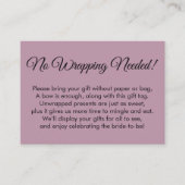 Einfaches Brautparty ohne Wrapping Begleitkarte (Vorderseite)