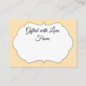 Einfaches Brautparty ohne Wrapping Begleitkarte (Rückseite)