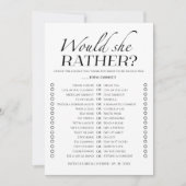 Einfaches Brautparty würde sie eher eine Spielkart Einladung (Vorderseite)