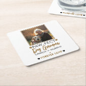 Einfaches Brown & Black Text Dog Oma Foto Rechteckiger Pappuntersetzer (angewinkelt)