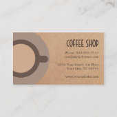 Einfaches Brown Loyalty Card Coffee Shop 3. Treuekarte (Vorderseite)