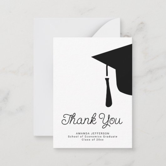 Einfaches Budget Abschluss personalisiert vielen D Mitteilungskarte (Vorderseite)