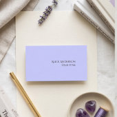 Einfaches Budget Einfarbiges modernes Periwinkle Visitenkarte