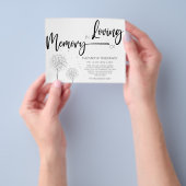 Einfaches Budget für den Flyer von Memory Beileid (Gruppe)