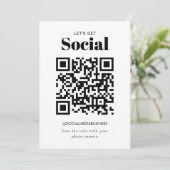 Einfaches Budget Lasse Social QR Code Social Media Ankündigung (Stehend Vorderseite)