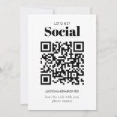 Einfaches Budget Lasse Social QR Code Social Media Ankündigung (Rückseite)