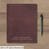 Einfaches Burgundy-Geschäft Notizblock