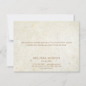 Einfaches Business dank Gold-Script-Karte Dankeskarte (Rückseite)