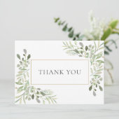 Einfaches Business Danke Botanischer Wasserfarbe (Stehend Vorderseite)