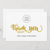 Einfaches Business-Dankeschön-Karte - Logo hinzufü Dankeskarte (Vorne/Hinten)