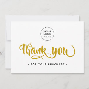 Einfaches Business-Dankeschön-Karte - Logo hinzufü Dankeskarte