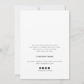 Einfaches Business-Dankeschön-Karte - Logo hinzufü Dankeskarte (Rückseite)