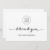 Einfaches Business-Dankeschön-Karte - Logo hinzufü Dankeskarte (Vorne/Hinten)