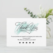Einfaches Business-Dankeschön-Karte , Logo hinzufü Dankeskarte (Stehend Vorderseite)