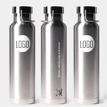 Einfaches Business-Logo - Benutzerspezifische QR-C Trinkflasche<br><div class="desc">Machen Sie eine kühne Aussage mit unserem Beruflichen Business Logo Custom QR Code Website Water Bottle. Diese elegante und stilvolle Wasserflasche bietet die perfekte Leinwand, um Ihr Firmenlogo zu präsentieren und Ihre Markendarstellung zu verbessern. Durch das Aufsetzen Ihres Firmenlogos auf dieser Wasserflasche schaffen Sie nicht nur einen beruflichen und kohärenten...</div>