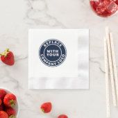 Einfaches Business-Logo Corporate Mitarbeiter indi Serviette (Beispiel)