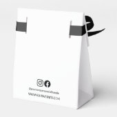 Einfaches Business-Logo Danke für die Custom-Websi Geschenkschachtel (Rückseite)