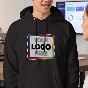 Einfaches Business-Logo Hoodie - Großes Frontprint