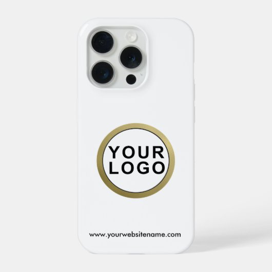 Einfaches Business-Logo iPhone Hülle (Rückseite)