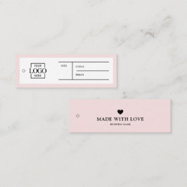 Einfaches Business-Logo-Label-Kleidungspreis-Hangt Mini Visitenkarte