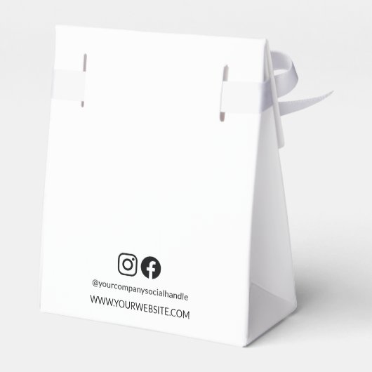 Einfaches Business-Logo Vielen Dank, Script-Websit Geschenkschachtel (Rückseite)