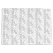 Einfaches Business Monogramm - Weißer Hintergrund Große Geschenktüte (Rückseite)